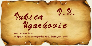 Vukica Ugarković vizit kartica